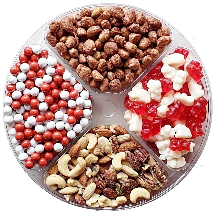 Wisconsin Badgers Gift Tray-Half Nuts-Half Nuts
