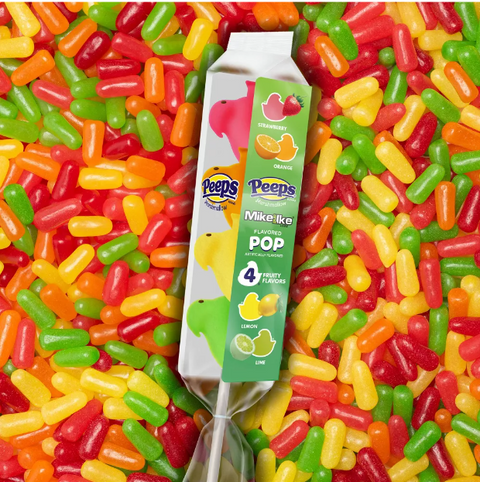 Peeps Mike and Ike Flavored Chick Pop-Half Nuts-Half Nuts