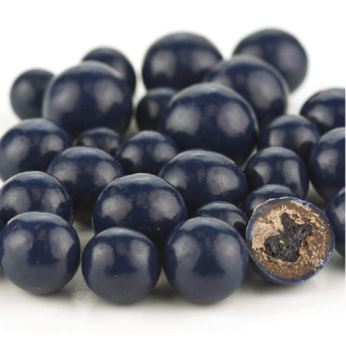 Milk Chocolate Covered Dried Blueberries-Half Nuts-Half Nuts