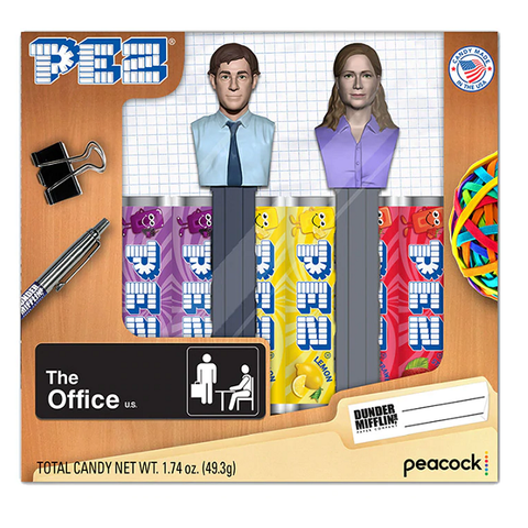 PEZ - The Office - Jim and Pam Twin Pack Gift Set-Half Nuts-Half Nuts