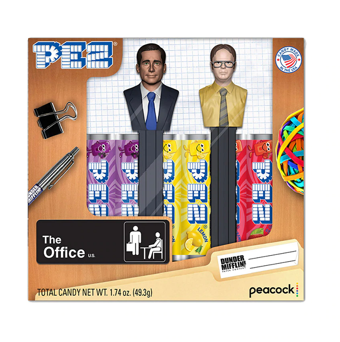 PEZ - The Office - Michael and Dwight Twin Pack Gift Set-Half Nuts-Half Nuts
