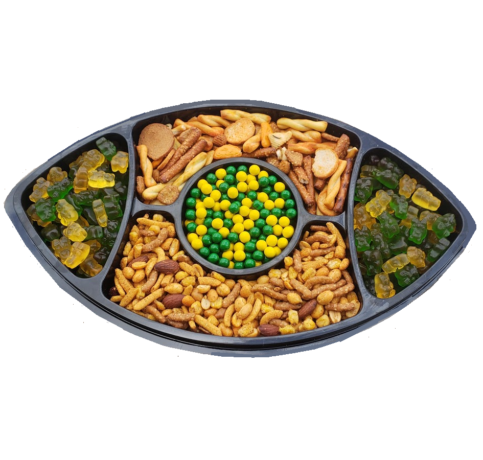 Green Bay Packer Party Tray-Half Nuts-Half Nuts