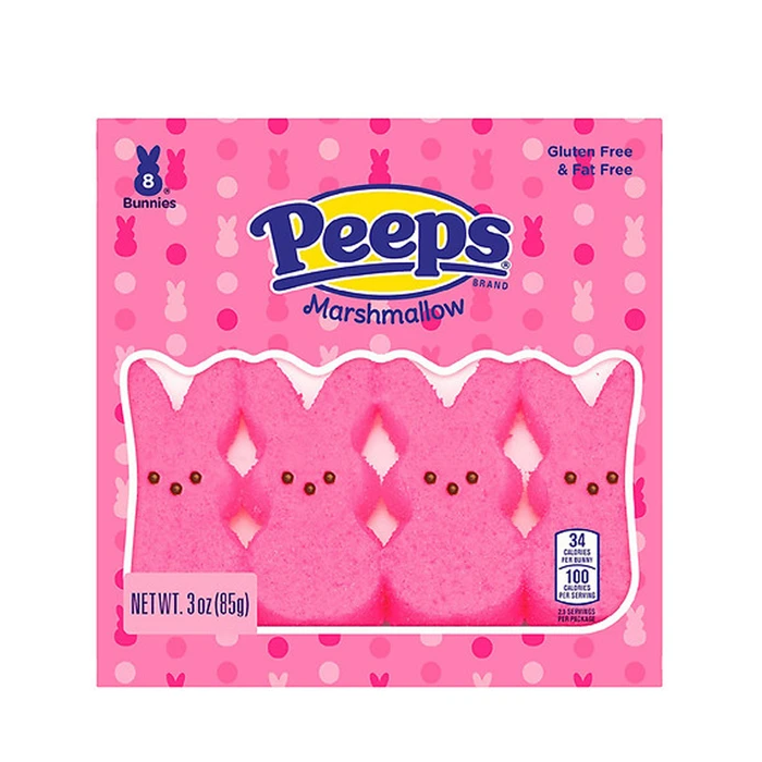 Peeps Marshmallow Bunnies - Pink-Half Nuts-Half Nuts