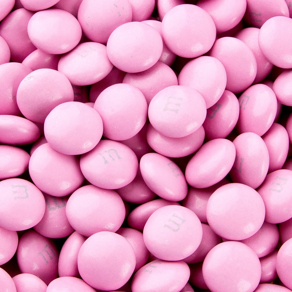 M&Ms - Light Pink-Manufacturer-One Pound-Half Nuts