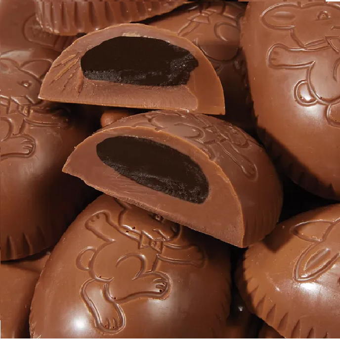 Milk Chocolate Meltaway Egg-Half Nuts-Half Nuts