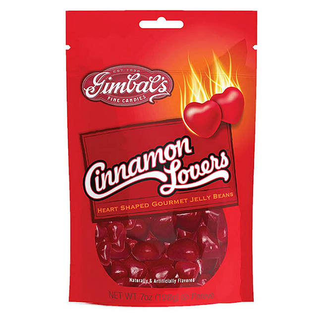 Gimbal's Cinnamon Lover's Gourmet Heart Jelly Beans-Half Nuts-Half Nuts