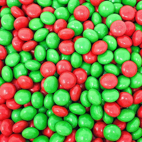 Red and Green Gourmet Mints-Half Nuts-Half Nuts