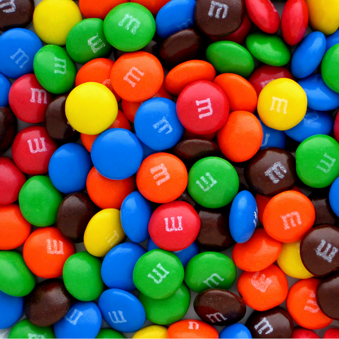 Red, White and Blue M&M's - Half Nuts