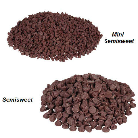 Regular or Mini SemiSweet Chocolate Chips-Half Nuts-Regular-Half Nuts