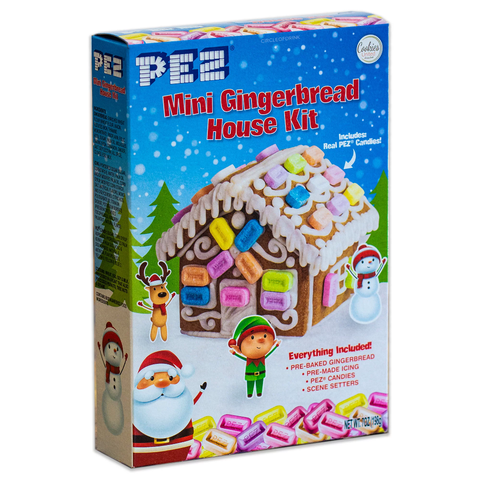 PEZ Gingerbread House Kit-Half Nuts-Half Nuts