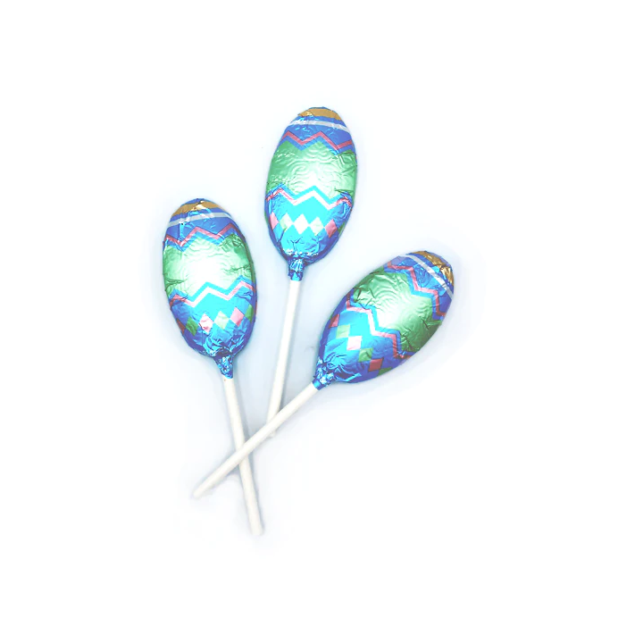 Milk Chocolate Foiled Easter Egg Pop-Half Nuts-Half Nuts