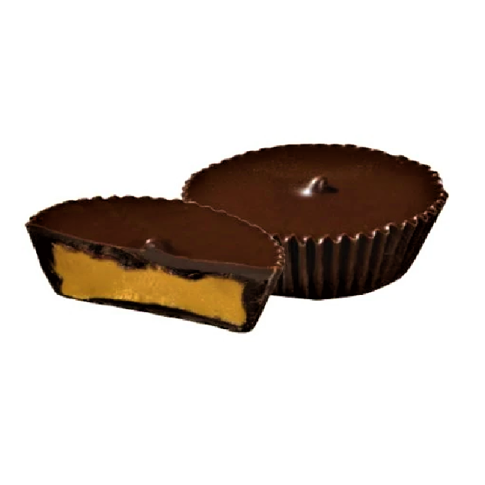 Dark Chcolalte Peanut Butter Cups-Half Nuts-Half Nuts
