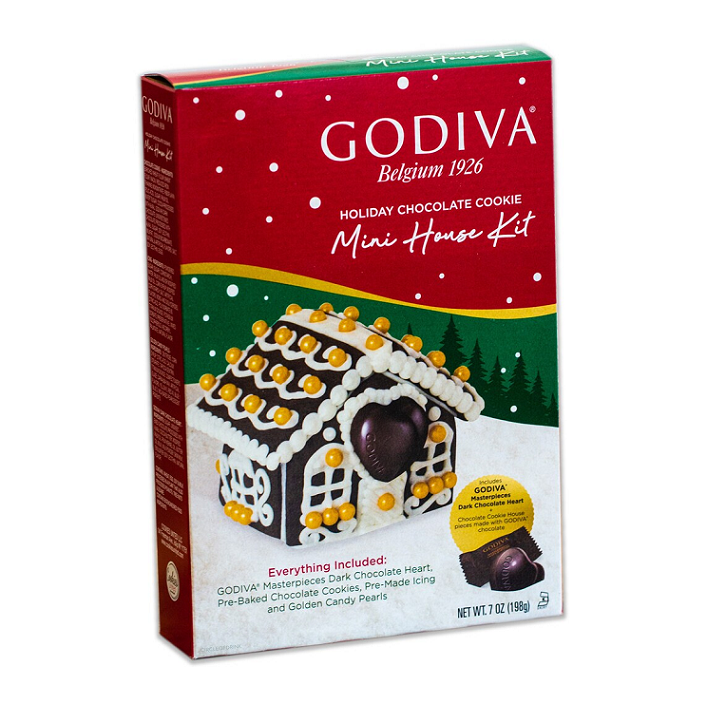Godiva Chocolate House Kit-Half Nuts-Half Nuts