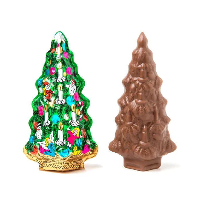 Madelaine Milk Chocolate Foiled Tree-Half Nuts-Half Nuts