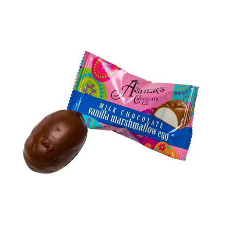 Asher Milk Chocolate Marshmallow Egg-Half Nuts-Half Nuts