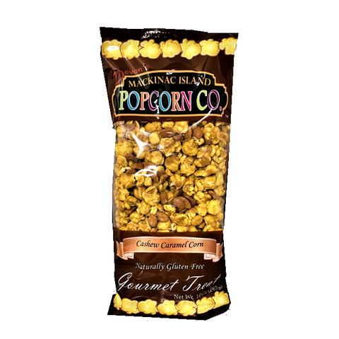 Mackinac Island Popcorn - Caramel Cashew-Half Nuts-Half Nuts