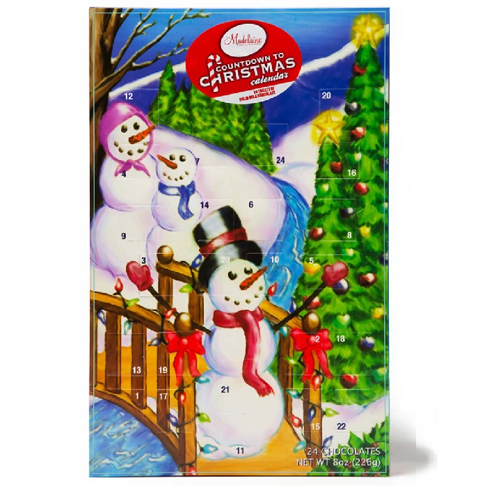 Madelaine Chocolates Christmas By The Creek Countdown Advent Calendar-Half Nuts-Half Nuts