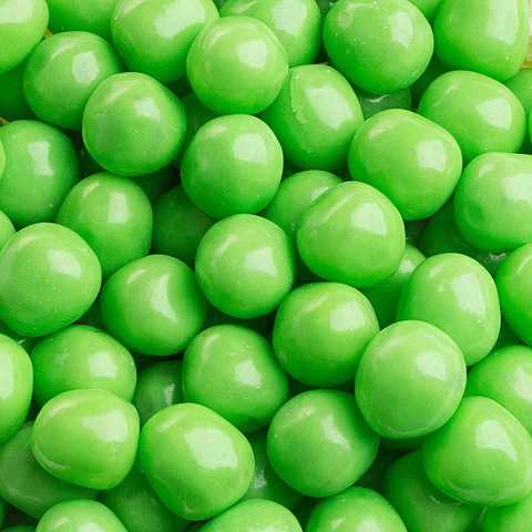 Chewy Fruit Sours - Light Green, Watermelon-Half Nuts-Half Nuts