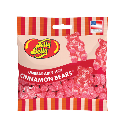 Jelly Belly Unbearably Hot Cinnamon Bears-Half Nuts-Half Nuts