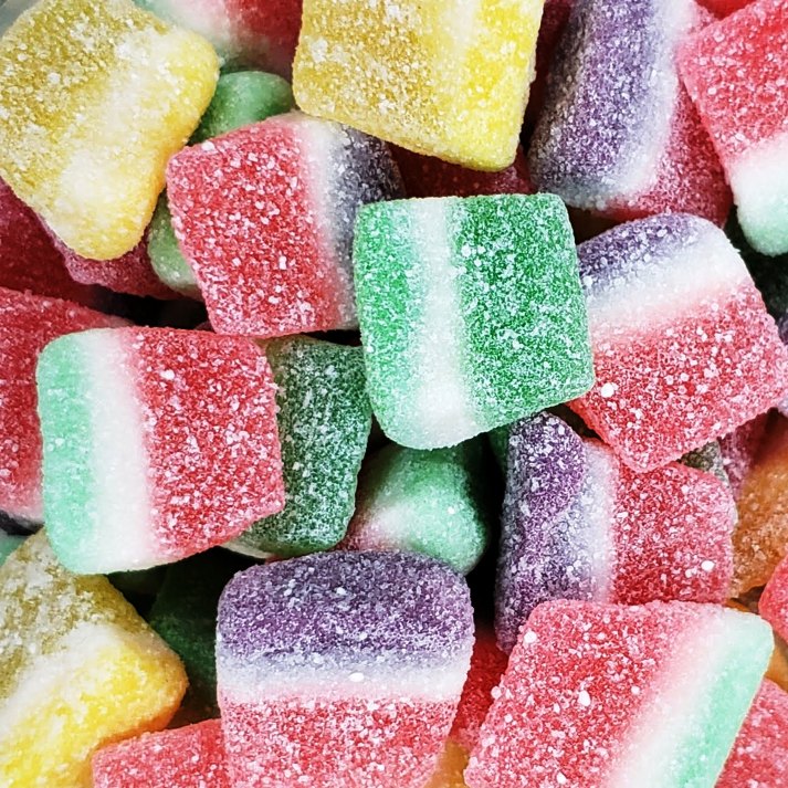 Gummi Sour Jacks - Assorted Wedges-Half Nuts-Half Nuts