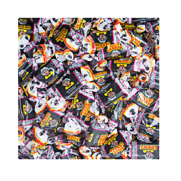 Albert's Fruit Chews-Black Cherry-Half Nuts-Half Nuts