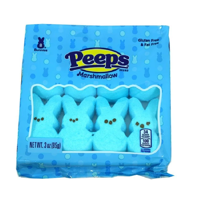Peeps - Marshmallow Blue Bunnies-Half Nuts-Half Nuts