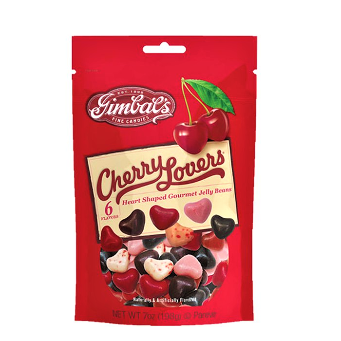 Gimbals Cherry Lovers Mix Heart Jelly Beans – Half Nuts