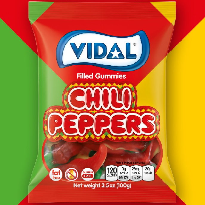 Vidal Gummi Chili Peppers-Vidal-Half Nuts