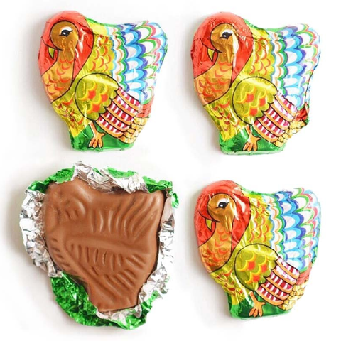 Madelaine Milk Chocolate Turkey - Small-Half Nuts-Half Nuts