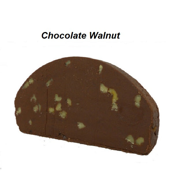 Devon's Mackinac Island Fudge - Chocolate Walnut-Half Nuts-Half Nuts