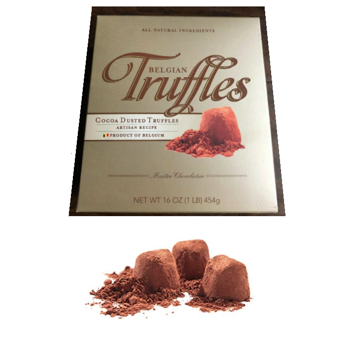 Belgian Cocoa Dusted Truffles-Half Nuts-Half Nuts