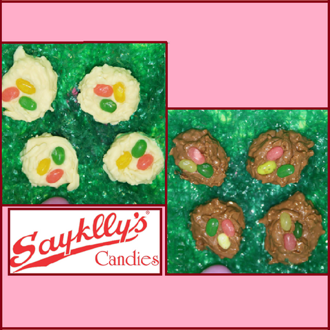 Sayklly's Candies Coconut Nests-Half Nuts-Milk-Half Nuts