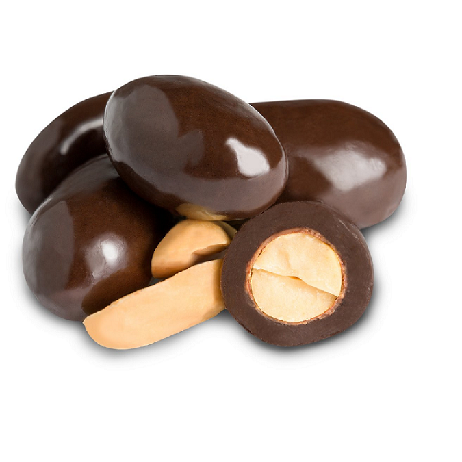 Dark Chocolate Peanuts-Half Nuts-Half Nuts