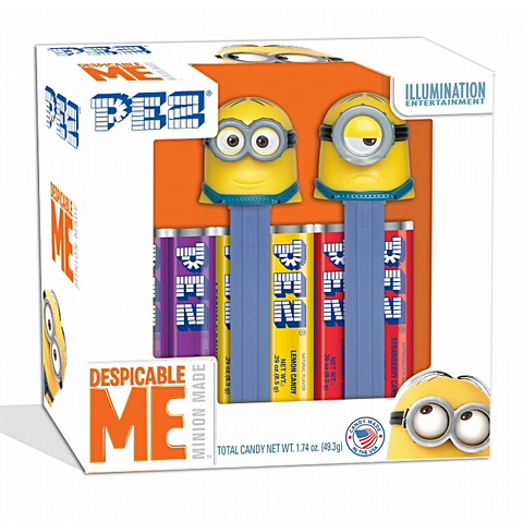 PEZ - Despicable Me (Minions) Twin Pack Gift Set-Half Nuts-Half Nuts
