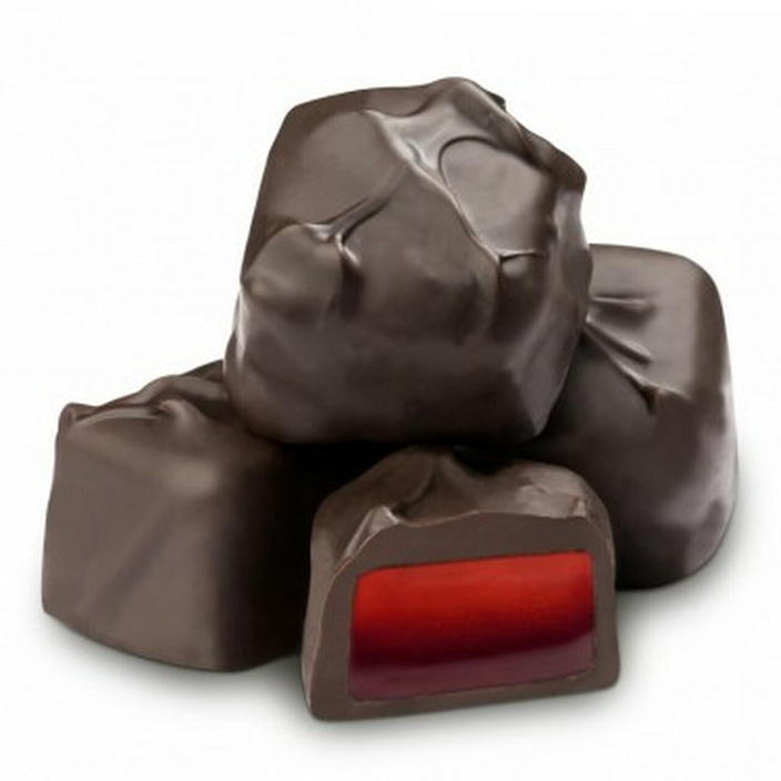 Dark Chocolate Raspberry Jellies-Half Nuts-Half Nuts