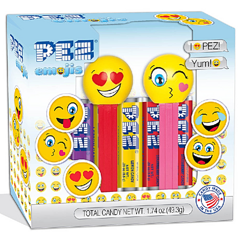 PEZ - Emoji Twin Pack Gift Set-Half Nuts-Half Nuts