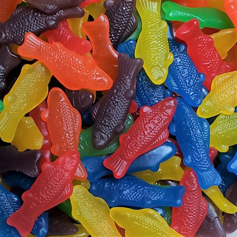 Canada Candy Swedish Style Gummi Fish - Assorted-Half Nuts-Half Nuts