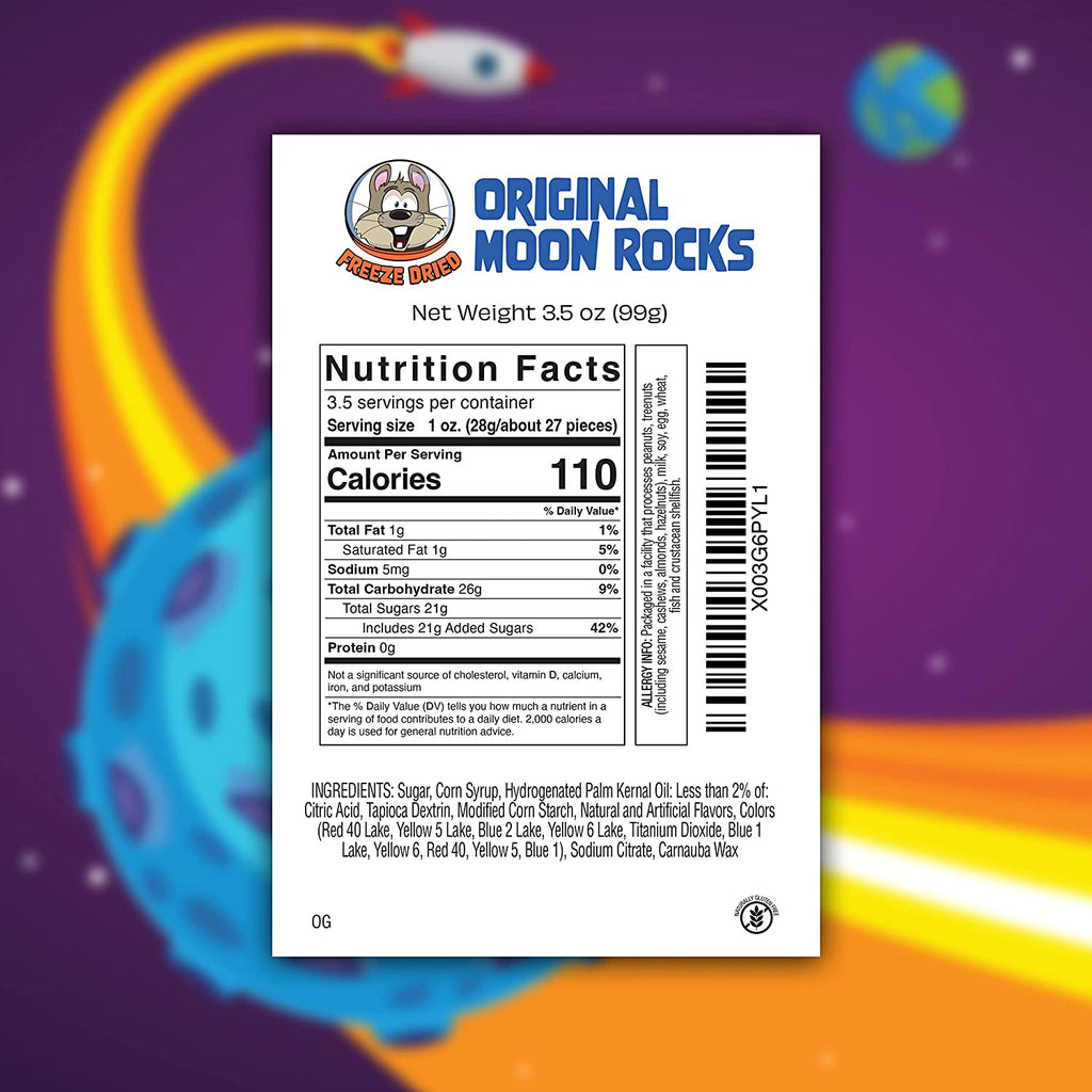 Moon Rocks Snacks Novelty Candy – Half Nuts