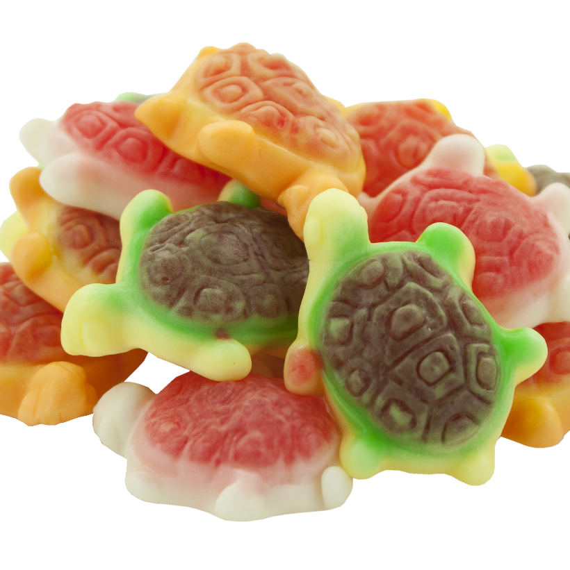 Gummi Turtles - Jelly Filled-Half Nuts-Half Nuts