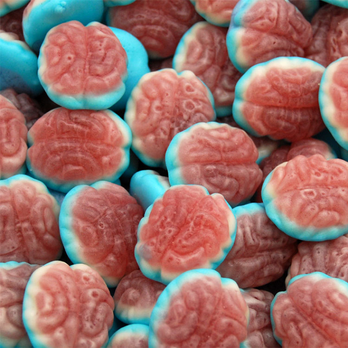 Jelly FIlled Gummi Brains-Half Nuts-Half Nuts