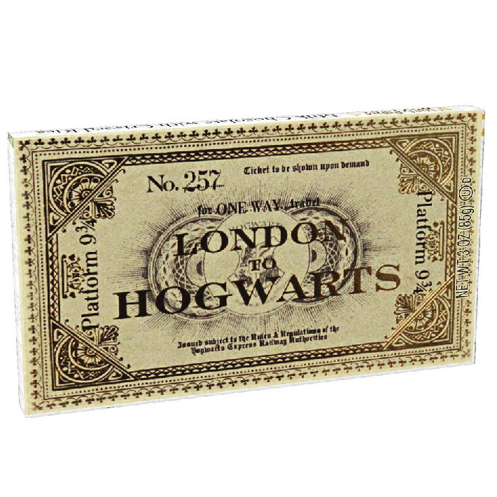 Harry Potter™ Platform 9 3/4 Ticket To Hogwarts Chocolate Bar-Half Nuts-Half Nuts