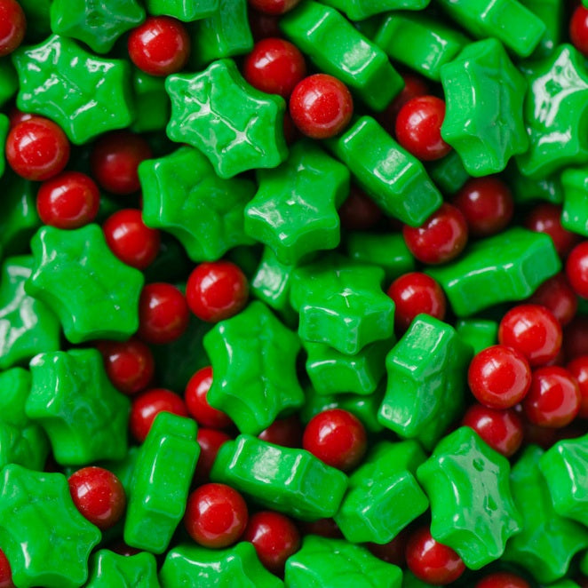 Candy Holly and Berries-Half Nuts-Half Nuts