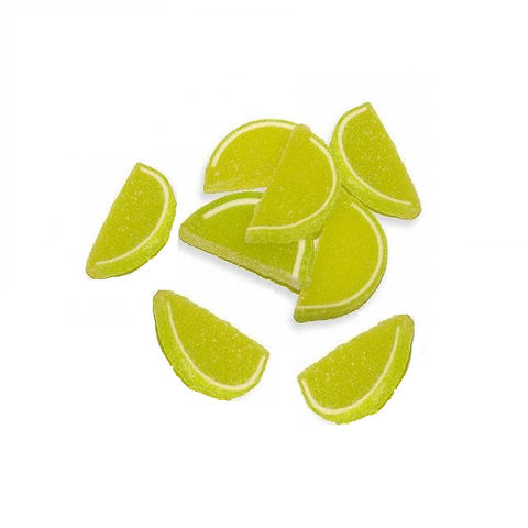 Jelly Fruit Slices - Lemon-Lime-Half Nuts-Half Nuts