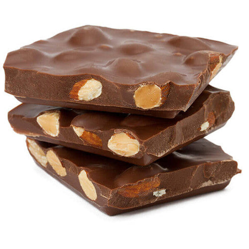 Milk Chocolate Almond Bark-Half Nuts-Half Nuts