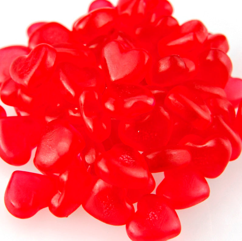Gummi Cherry Hearts – Half Nuts