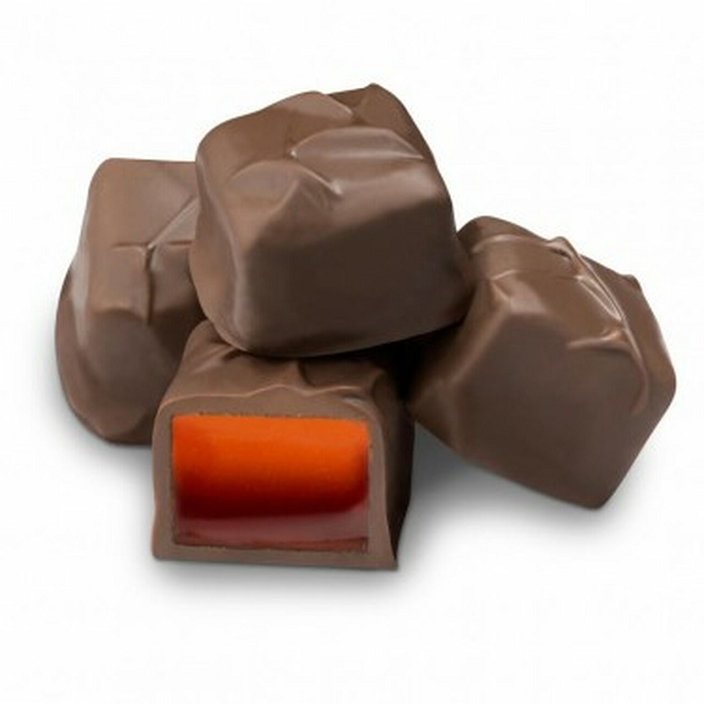 Milk Chocolate Orange Jellies-Half Nuts-Half Nuts