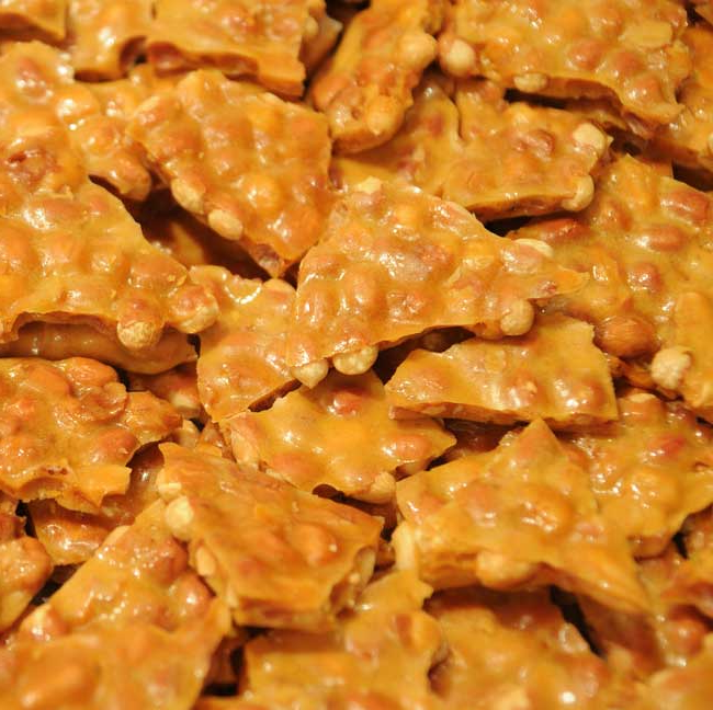 Peanut Brittle-Half Nuts-Half Nuts