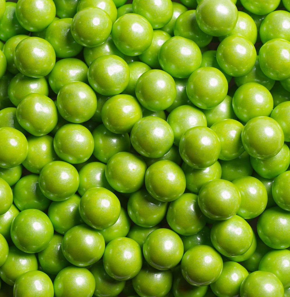Lime Green Shimmer Sixlets-Manufacturer-Half Nuts