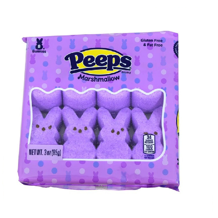 Peeps Marshmallow Bunnies - Lavender-Half Nuts-Half Nuts
