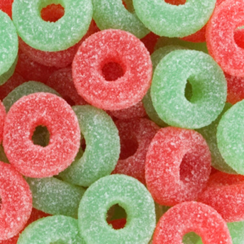 Red and Green Christmas Jelly Wreaths-Half Nuts-Half Nuts